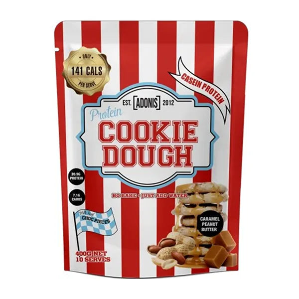 Adonis Protein Cookie Dough 400gm Caramel Peanut Butter