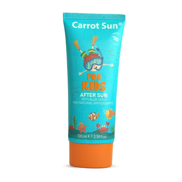 Carrot sun after sun kids alo vera gel cream 100ml