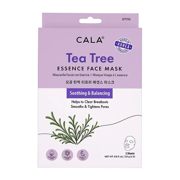 Cala Tea Tree Essence Face Mask 5's