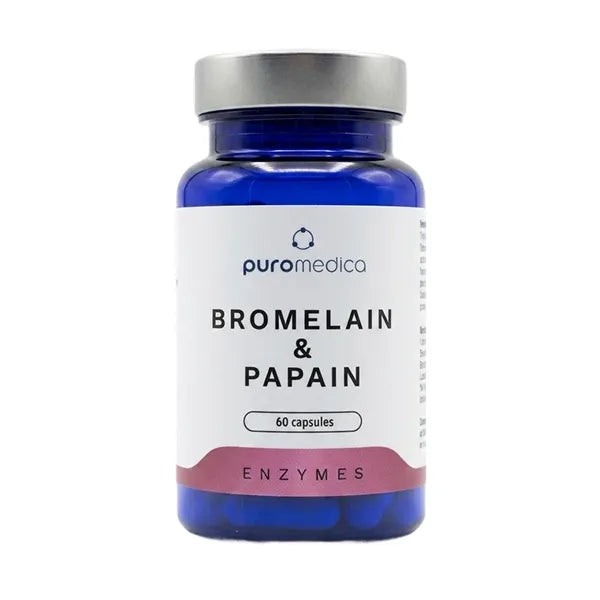 Puromedica Bromelain &amp; Papain Caps 60's