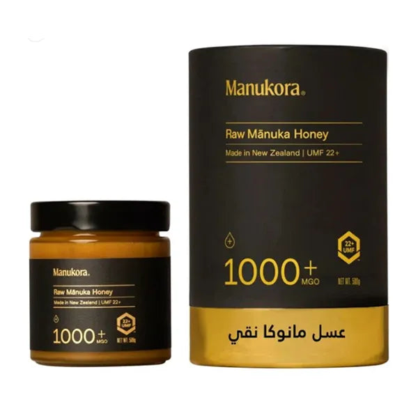 Manukora Raw Manuka Honey 1000+mgo 500GM 