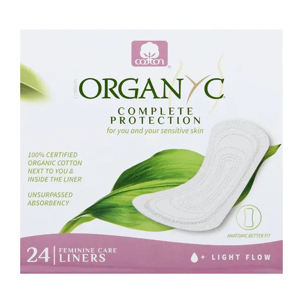 Organyc 100% Organic Cotton Panty Liners Folded 24's 