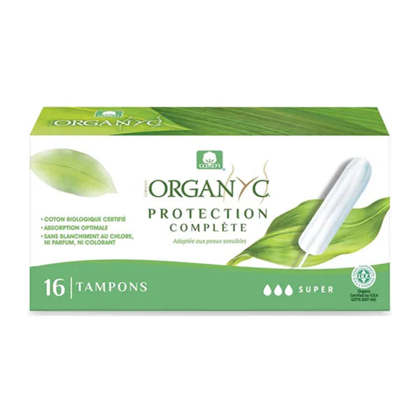 Organyc 100% Organic Cotton Tampons Super 16's 