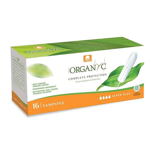 Organyc 100% Organic Cotton Tampons Super Plus 16's