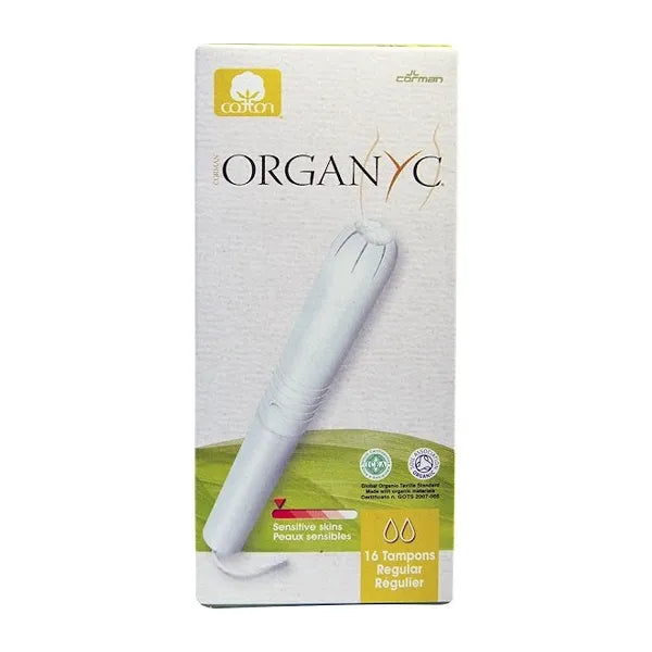 Organyc 100% Organic Cotton Tampons Applicator Regular 16's 