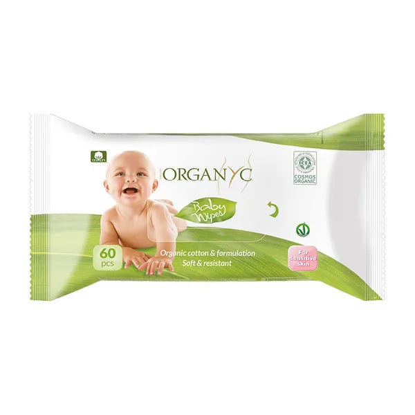 Organyc 100% Organic Cotton Baby Wipes Sweet Caress Cosmo 60's 