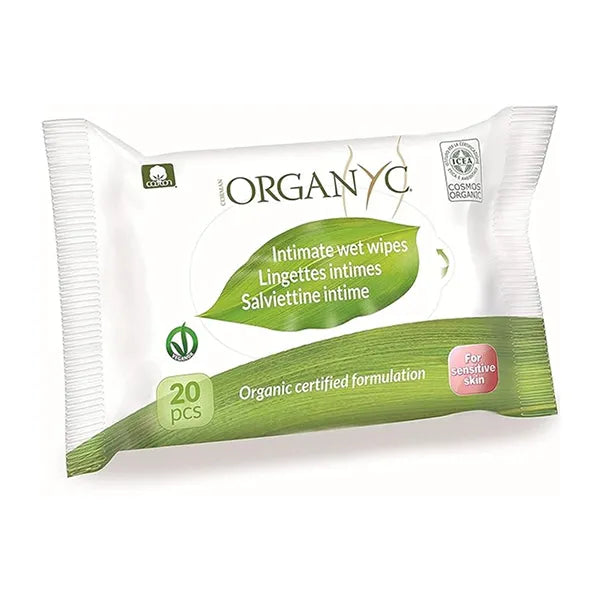 Organyc 100% Organic Cotton Intimate Wipes 20's 