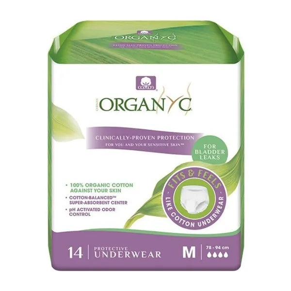 Organyc Protective Underwear Size Medium 14's 