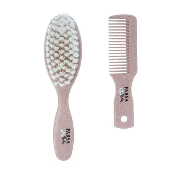 Parsa Baby Hair Care Set Wheat Straw Pink 