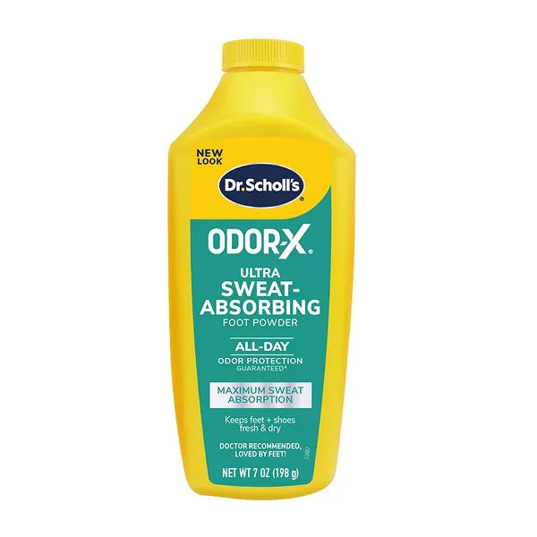 Dr. Scholls Odor-x Ultra Sweat Absorbing Foot Powder 7oz 