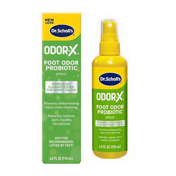 Dr. Scholls Odor-x Probiotic Foot Spray 4oz 