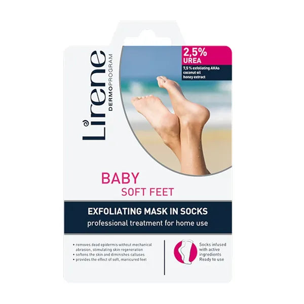 Lirene Baby Soft Feet Exfoliating Mask In Socks 75ML