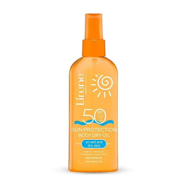 Lirene Sun Protection Body Dry Oil On Wet & Dry Skin Spf50+ 150ML