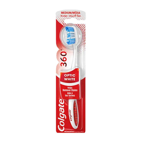 Colgate Toothbrush 360ú Optic White Medium 1's