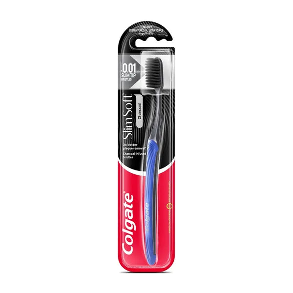 Colgate Toothbrush Slim Soft Charcoal Ultra Soft 1's