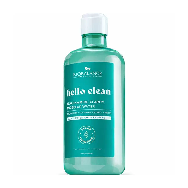 Biobalance Hello Clean Niacinamide Clarity Micellar Water 500ML 