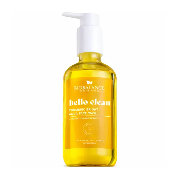 Biobalance Hello Clean Turmeric Bright Aqua Face Wash 250ML 