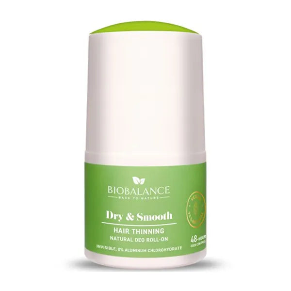 Biobalance Dry &amp; Smooth Hair Thinning Natural Deo Roll On 50ML 