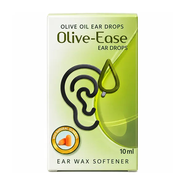 Olive-ease Olive Oil Ear Drops 10ML With Ear Plugs
