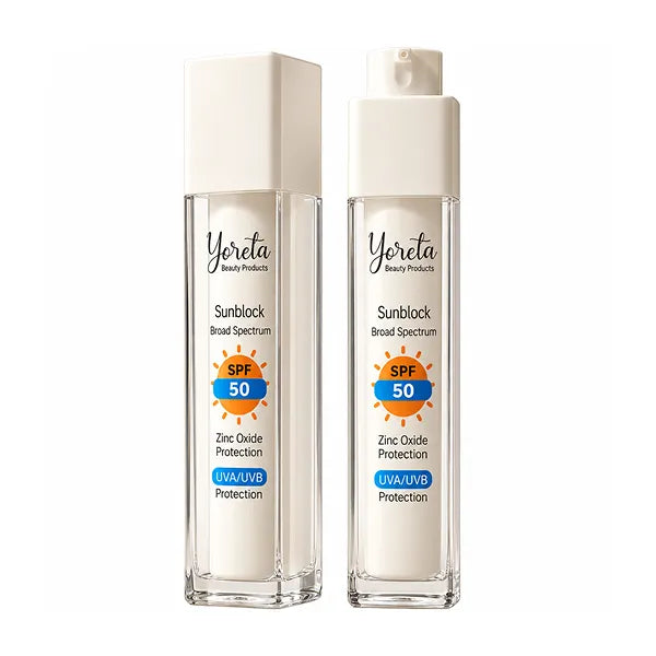 Yoreta Sunblock Broad Spectrum Spf 50 With Zinc Oxide 60ml