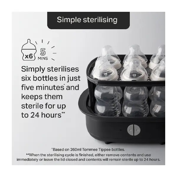 Tommee Tippee Electric Steriliser Black