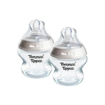 Tommee Tippee Natural Start 2x 150ML Plastic Bottle Ex/Slow Flow Teat 0m+