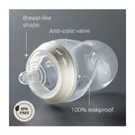 Tommee Tippee Natural Start 2x 150ML Plastic Bottle Ex/Slow Flow Teat 0m+