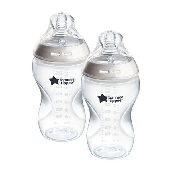 Tommee Tippee Natural Start 2x 340ML Pi Anti-colic Bottle Girl 3m+ 