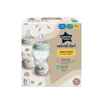 Tommee Tippee Natural Start 2x 340ML Pi Anti-colic Bottle Girl 3m+