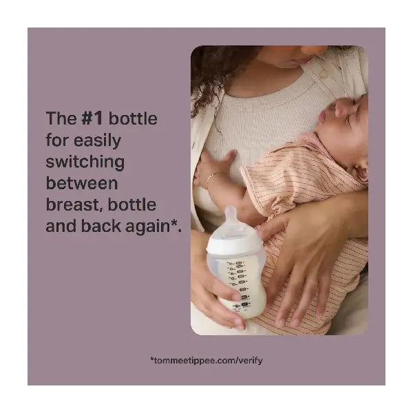 Tommee Tippee Natural Start 2x 340ML Pi Anti-colic Bottle Girl 3m+