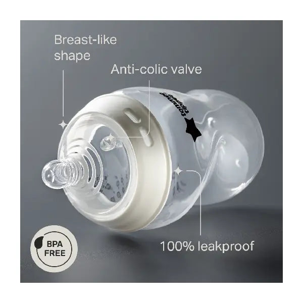 Tommee Tippee Natural Start 1x 150ML Plastic Bottle 0m+
