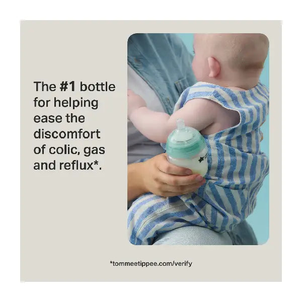 Tommee Tippee Advanced Anti-colic 1x 150ML Bottle E/Slow Teat 0m+