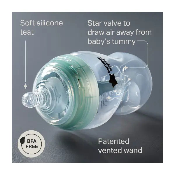 Tommee Tippee Advanced Anti-colic Starter Plastic Bottle Kit 9'pcs