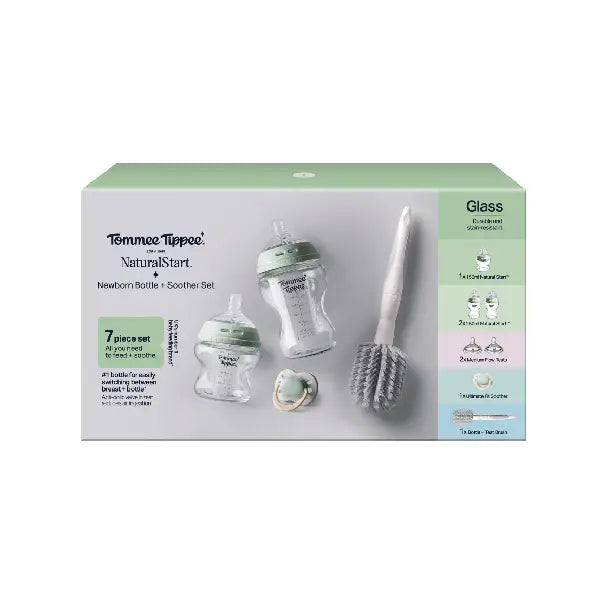 Tommee Tippee Natural Start Glass Bottle Kit 7'pcs