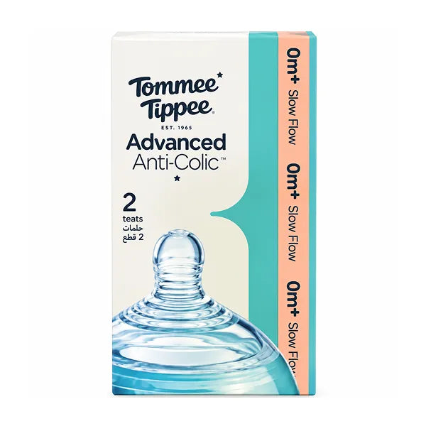 Tommee Tippee 2x Advanced Anti-colic Slow Teat 0m+ 