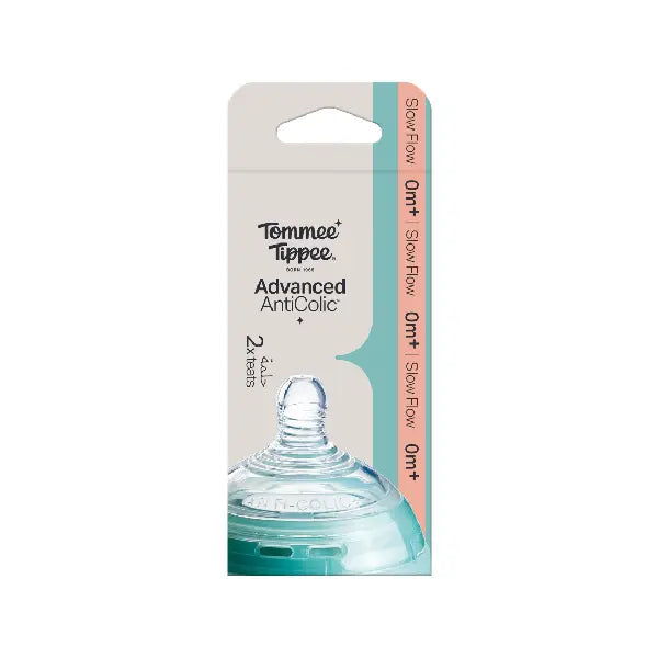 Tommee Tippee 2x Advanced Anti-colic Slow Teat 0m+