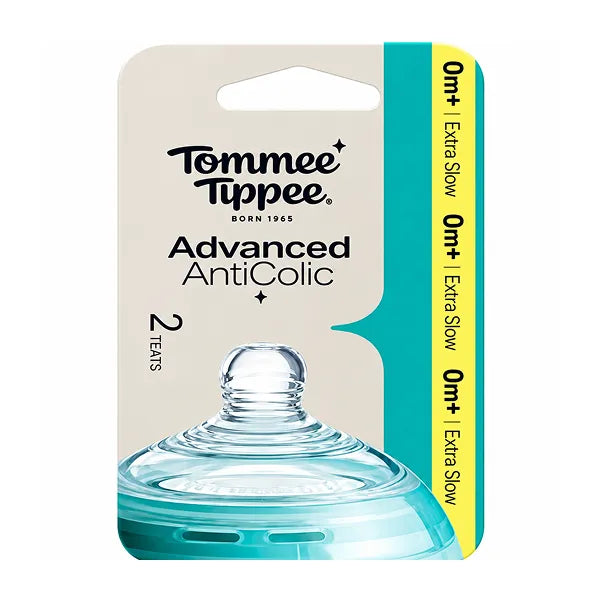 Tommee Tippee 2x Advanced Anti-colic Extra Slow Teat 0m+ 