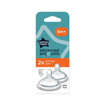 Tommee Tippee Natural Start 2x Adv Anti-colic Fast Flow Teat 6m+