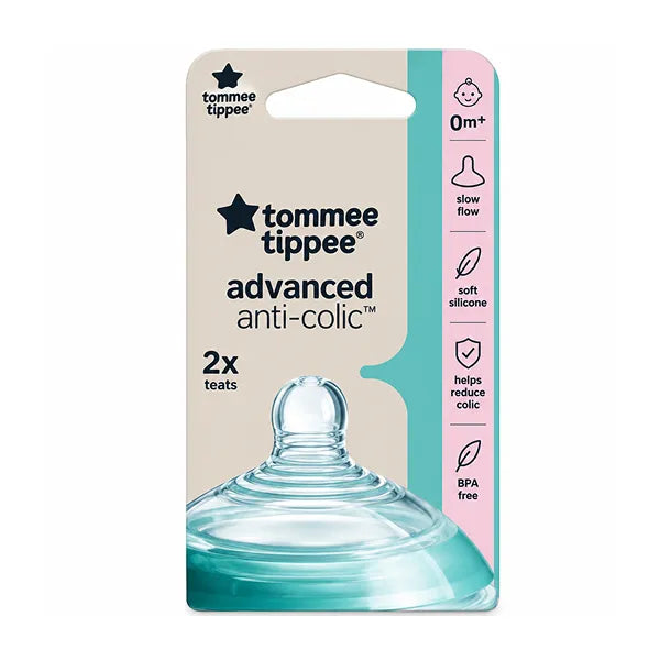Tommee Tippee Natural Start 2x Adv Anti-colic (M) Flow Teat 3m+ 