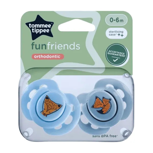 Tommee Tippee 2x 0-6m Fun Soother 