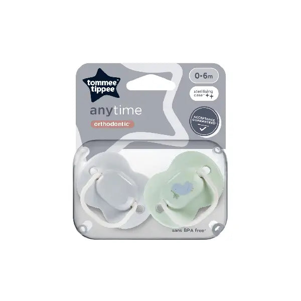 Tommee Tippee 2x 0-6m Anytime Soother