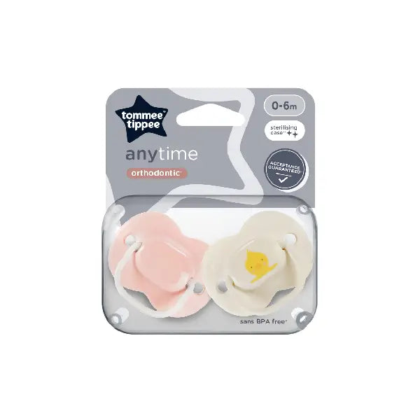 Tommee Tippee 2x 0-6m Anytime Soother
