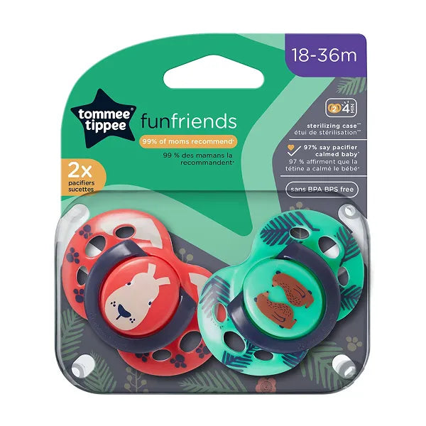 Tommee Tippee 2x 18-36m Fun Soother 