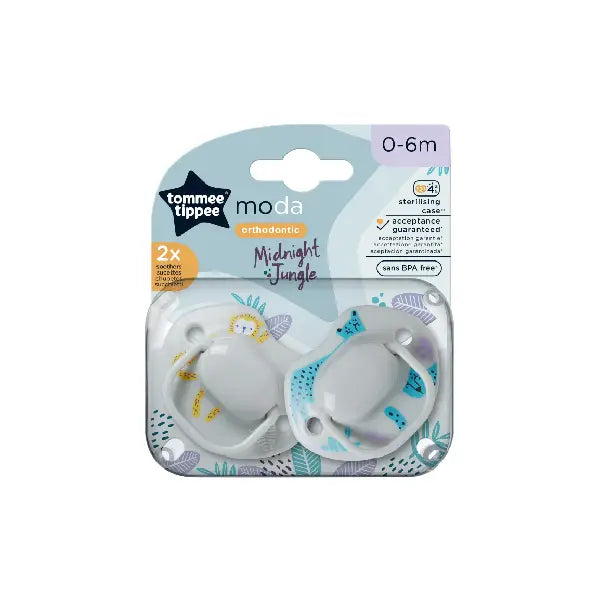 Tommee Tippee 2x 0-6m Moda Soother