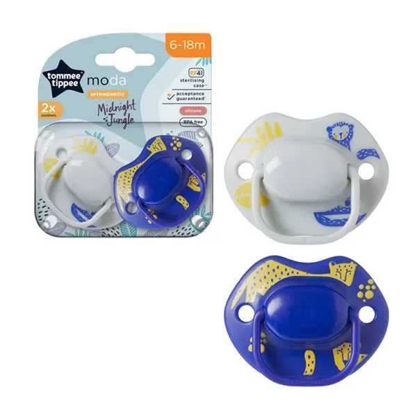 Tommee Tippee 2x 6-18m Moda Soother 