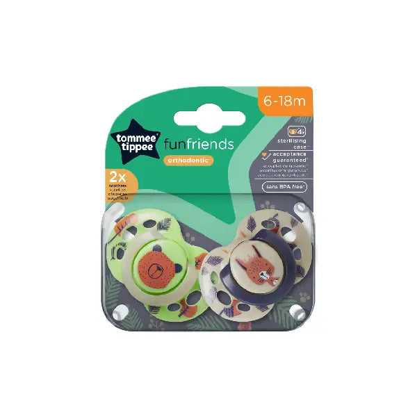 Tommee Tippee 2x 6-18m Fun Soother