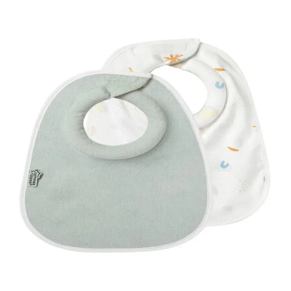 Tommee Tippee Comfee Fit 2x Milk Feeding Bib 0m+ 
