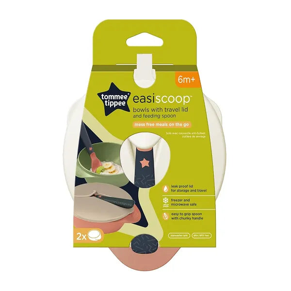 Tommee Tippee Easy Scoop Bowl Lid Spoon 6m+ 
