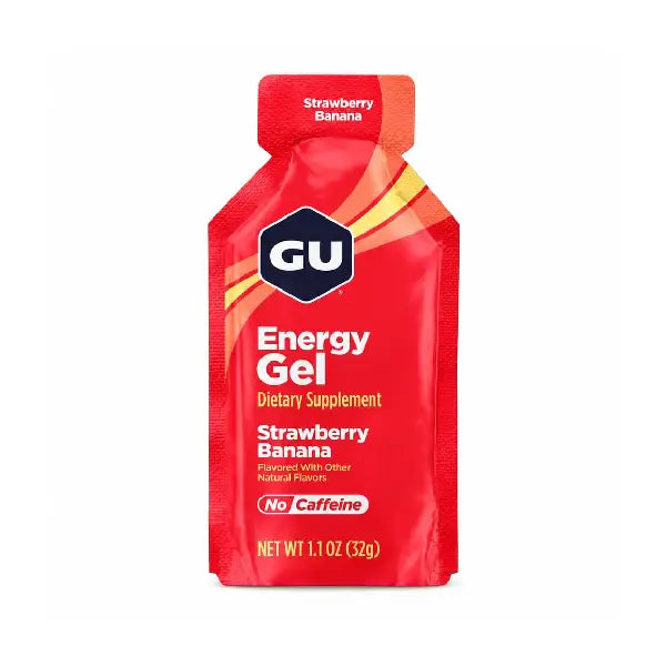 Gu Energy Gel Strawberry Banana Naturally Flavored 32G (No Caffeine)
