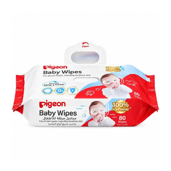 Pigeon Aqua Baby Wipes 80 wipes Single Fliptop